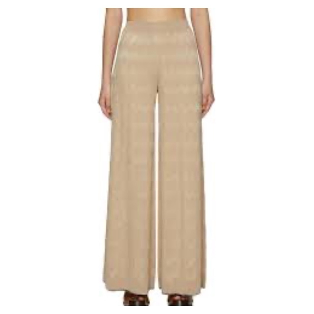 Missoni gold Zigzag-Pattern Palazzo Pants